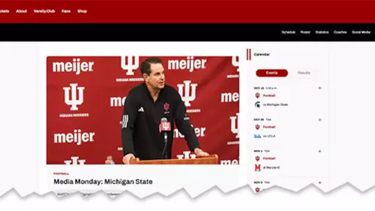 Image related to Indiana’s rise in football driving big traffic gains for athletics website, mobile app