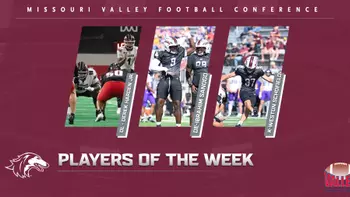 Trio Named MVFC Player of the Week