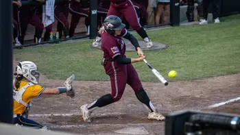 Sydney Potter during SIU's 6-1 loss vs. Murray State in the Missouri Valley Conference tournament semifinals on May 8, 2026.