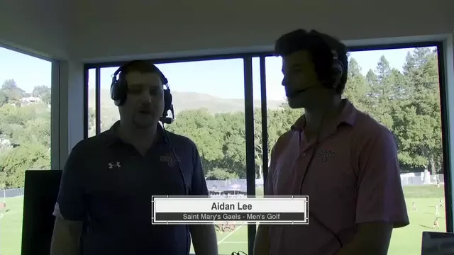 MGOLF | Aidan Lee Halftime Interview at WSOC Game vs. Pacific