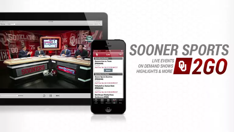 Watch Anywhere with SoonerSports2Go
