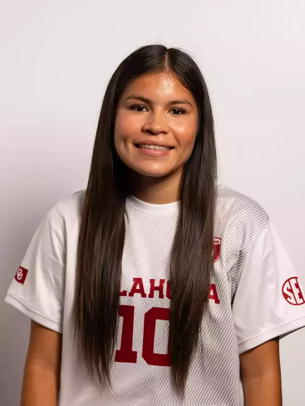 NORMAN, OK - July 28, 2025 - Oklahoma Midfielder Juliette Rayo (#10) official headshot for 2025-26. Photo By OU Photo/University of Oklahoma