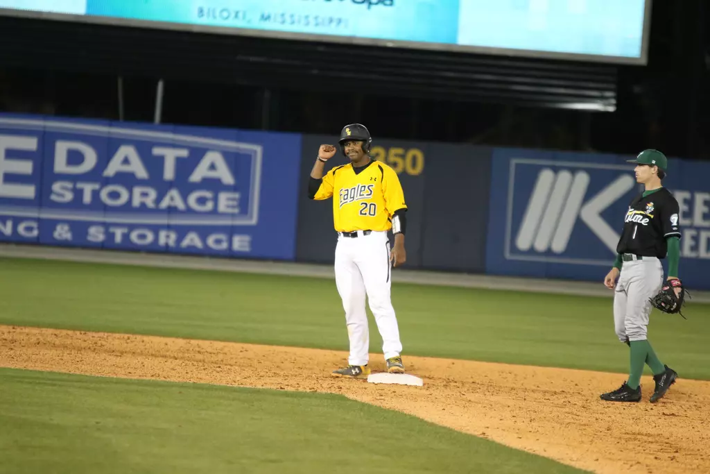 Chuckie Robinson gets on base