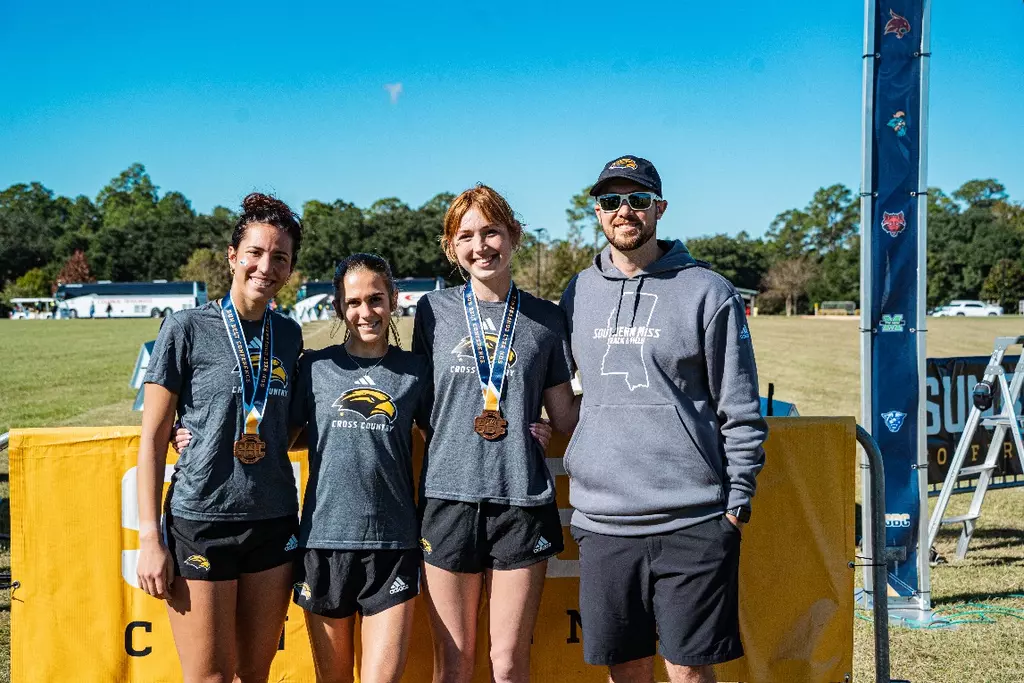 Cadence Lapp, Lexi Cooper, and Emme Bates earn all-conference selections after their performances at the SBC XC Championship Meet.