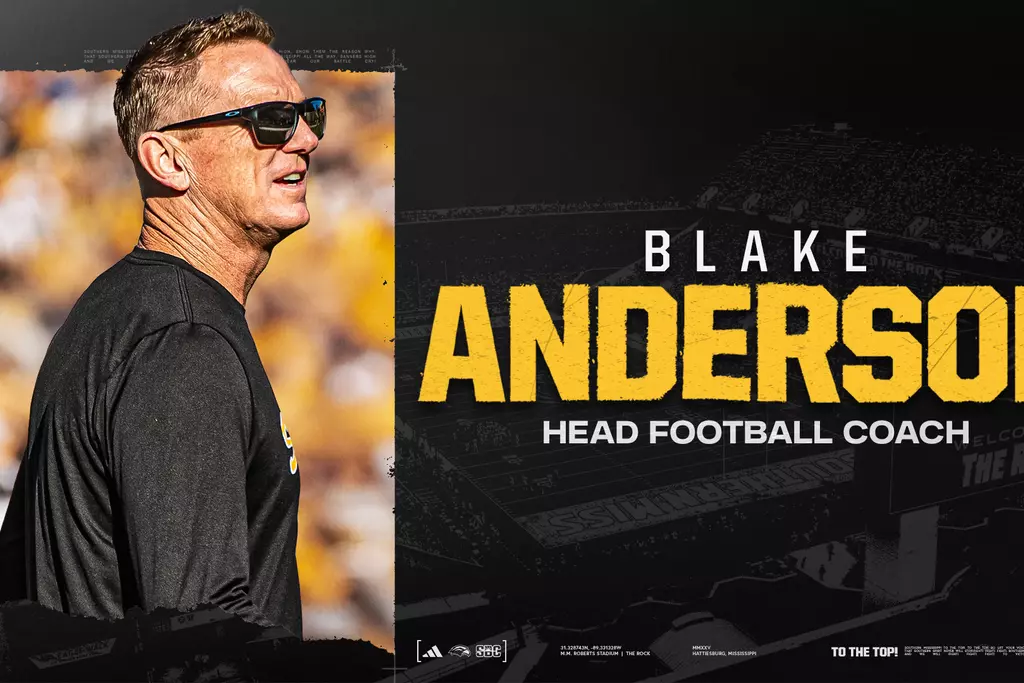 Blake Anderson Head Coach Hiring Graphic