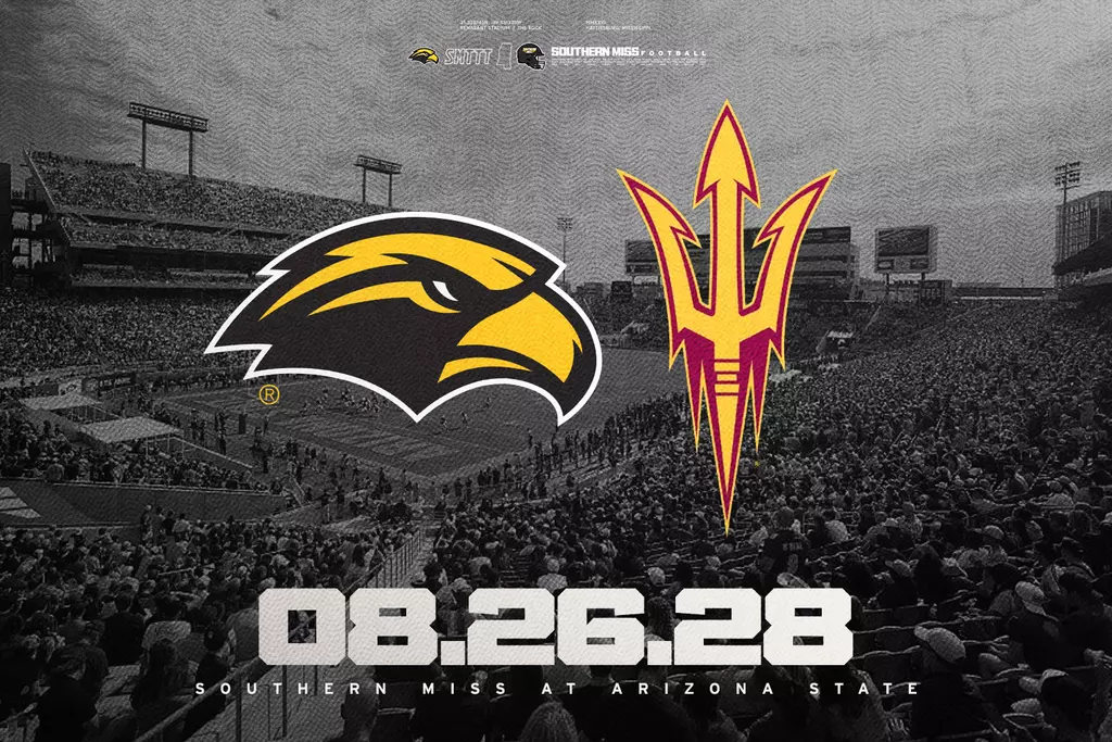 Southern Miss-Arizona State football graphic for 2028