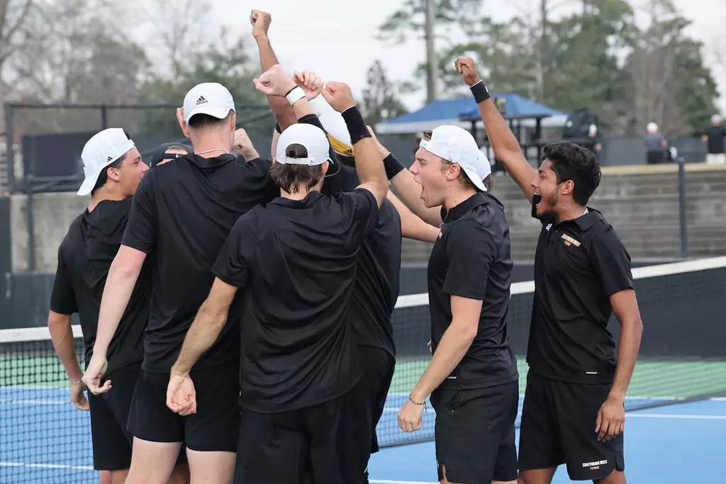 Southern Miss Men's tennis action vs Jackson State. November 12, 2025 (Joe Harper/bgnphoto.com)