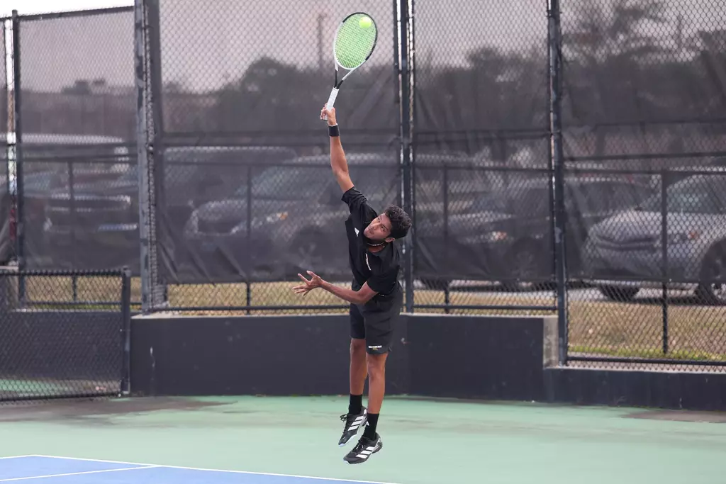 Southern Miss Men's tennis action vs Jackson State. November 12, 2025 (Joe Harper/bgnphoto.com)