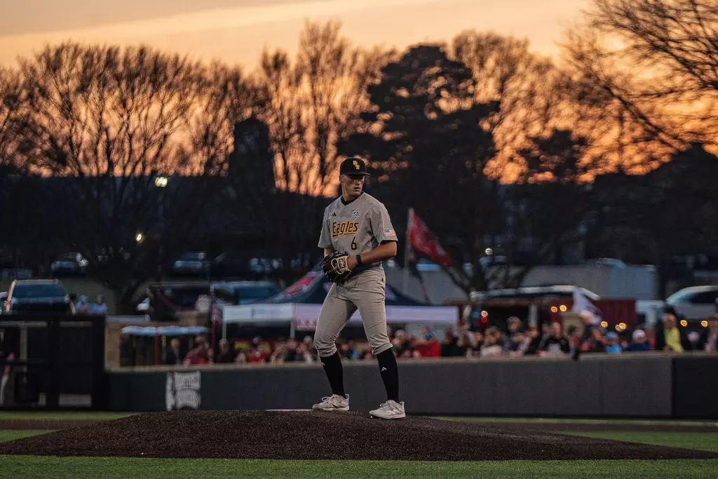 Colby Allen stands atop the Mound