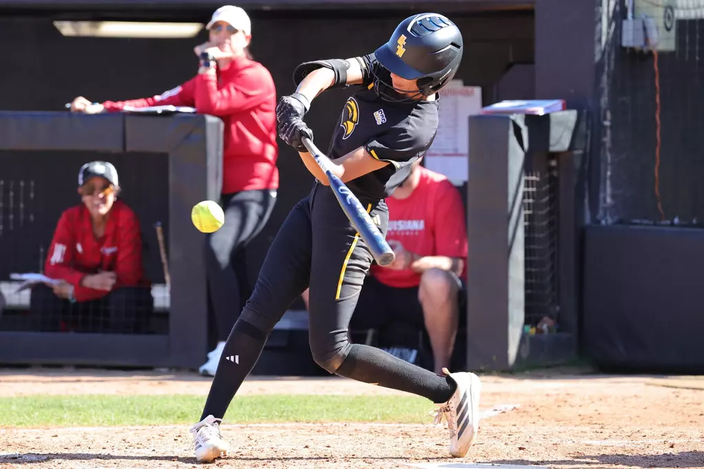 Softball Action in a game between Southern Miss and Louisiana in a NCAA Softball game. March 14, 2026 (Joe Harper/bgnphoto.com)