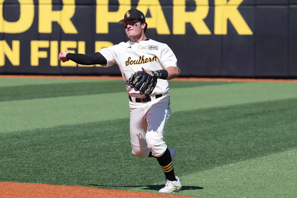 Baseball Action in a game between Southern Miss Golden Eagles and Troy Trojans in a NCAA Baseball game. March 22, 2026 (Joe Harper/bgnphoto.com)