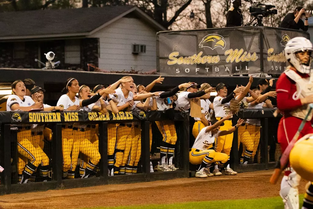 SB Dugout celebrating