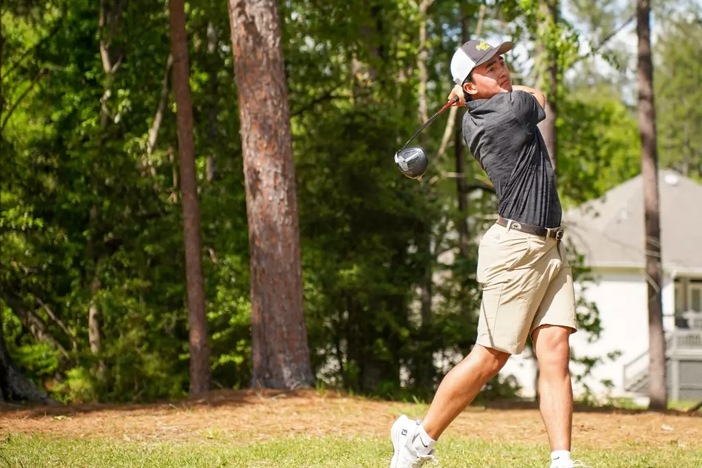 Matthew Javier tees off