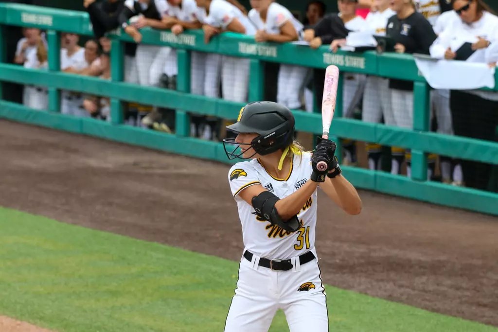 Hannah Christian at bat