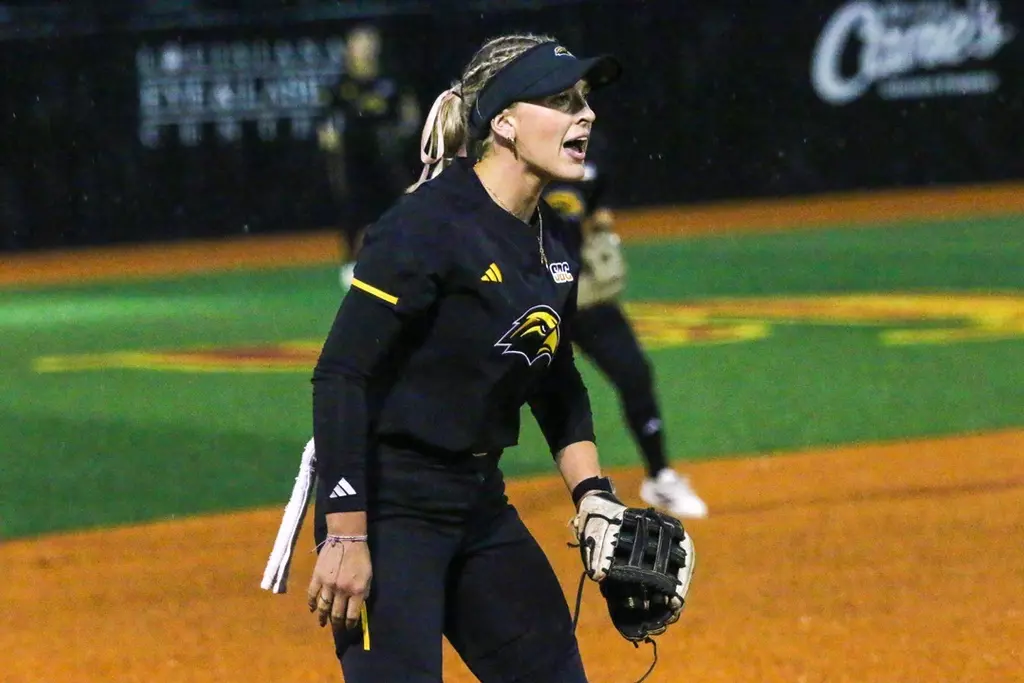 Abbi Troquille in between pitches