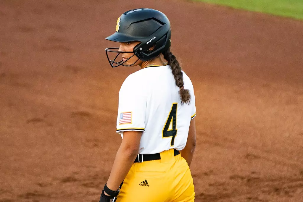 Madison Johnson on first base