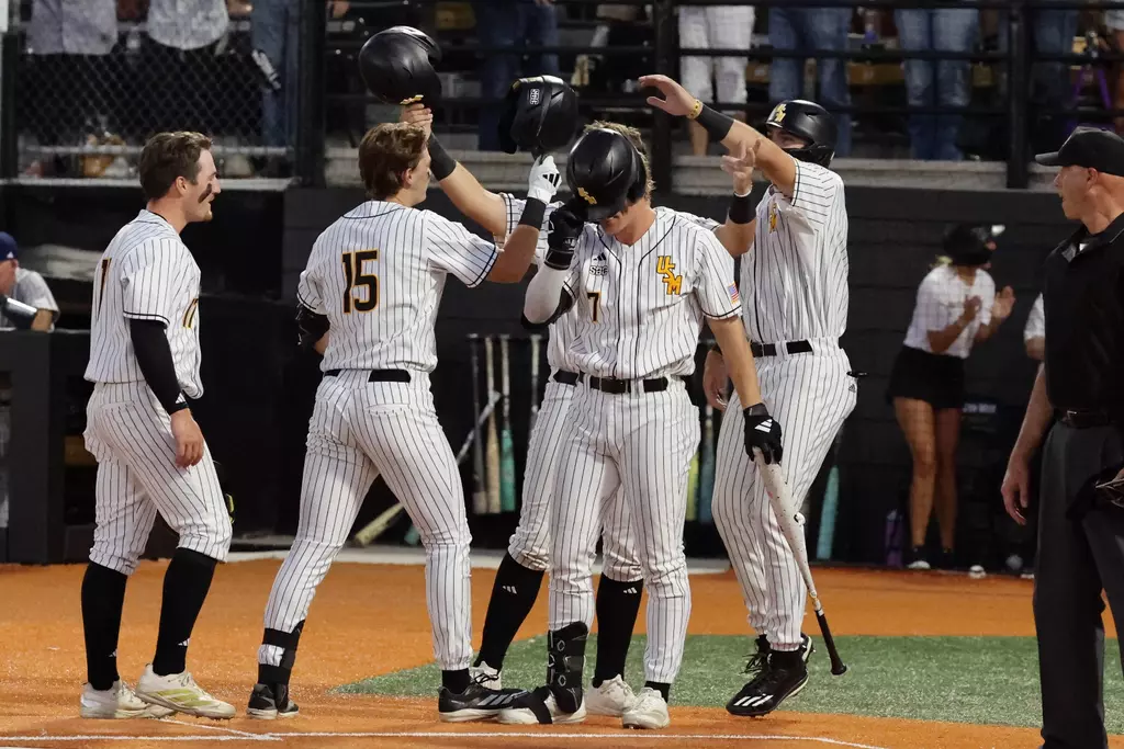 Baseball Action in a game between Southern Miss Golden Eagles and Georgia Southern Eagles in a NCAA Baseball game at Pete Taylor Park at Hill Denson Field. May 14, 2026 (Joe Harper/bgnphoto.com)