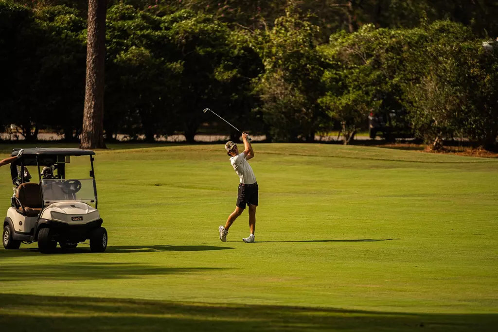 Jake Moffitt on the fairway