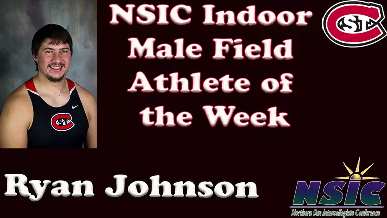 Senior Ryan Johnson Named NSIC Indoor Field Male Athlete of the Week