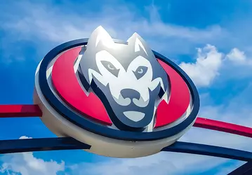 SCSU Husky Logo Sign