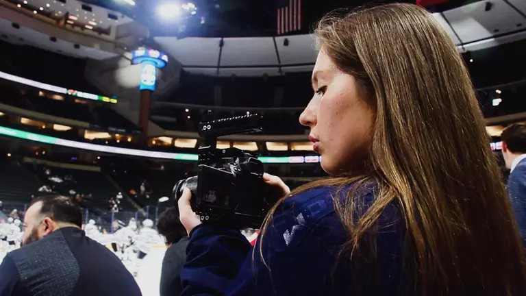 Whether at a barn or rink, SCSU student has passion for storytelling