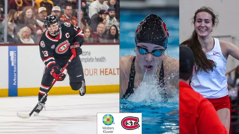 SCSU Athletics Names Wolters Kluwer Athletes of the Month for February