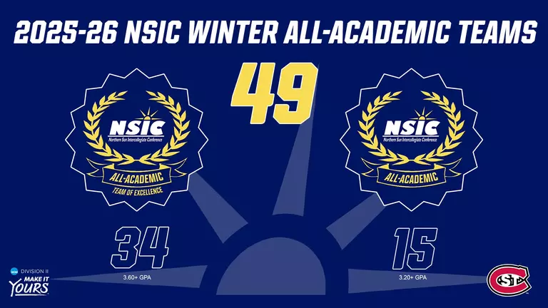 St. Cloud State Athletics Places 49 on 2025-26 NSIC Winter All-Academic Teams