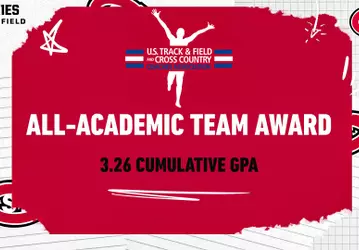 2026 USTFCCCA All-Academic Team Award Graphic