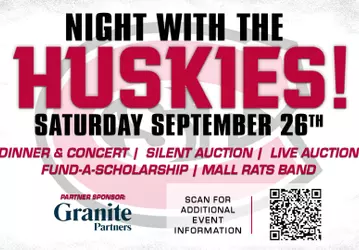 Night with the Huskies graphic