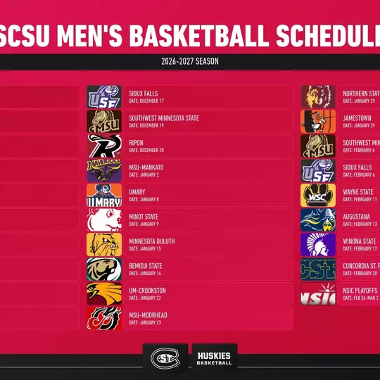 SCSU Men's Basketball Schedule 26/27