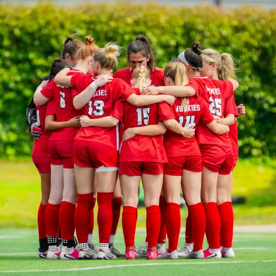 SCSU WSOC 2026 team huddle