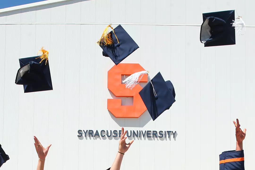2022 Graduation Caps in Air