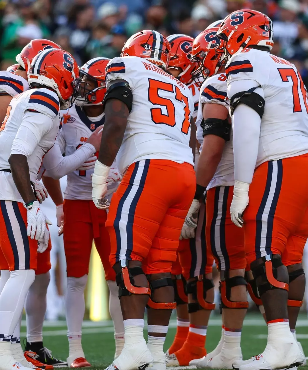 The Orange prepare for action.