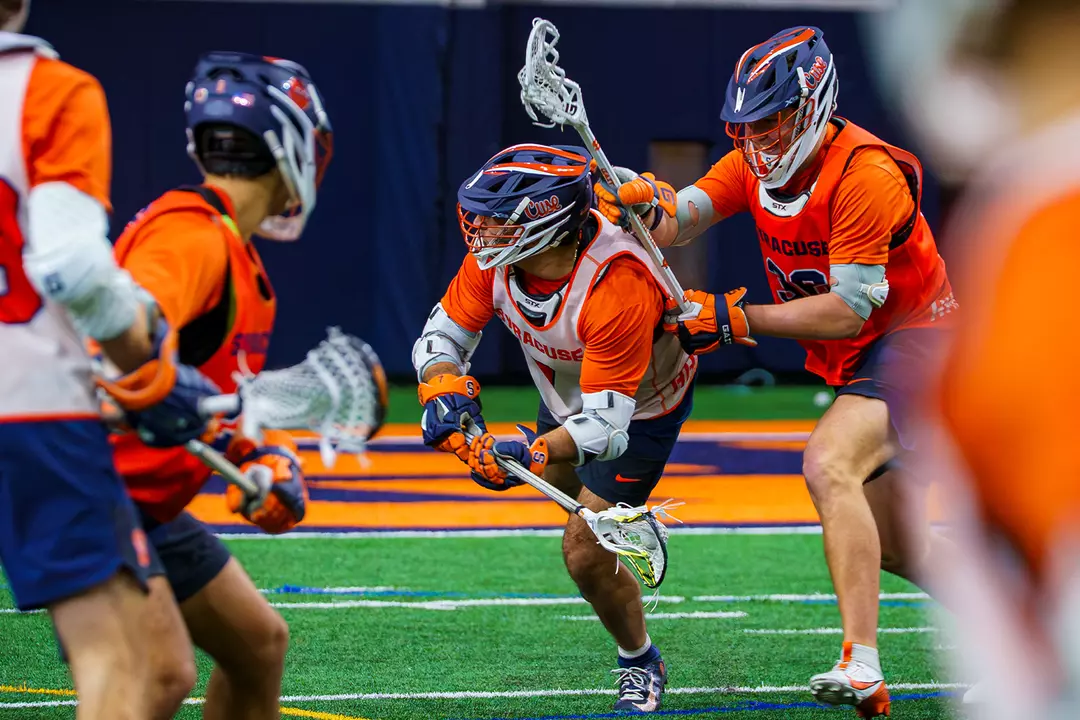 Men's lacrosse first week of practice
