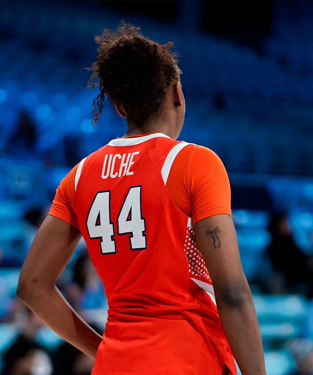 Uche Izoje in Carmichael Arena