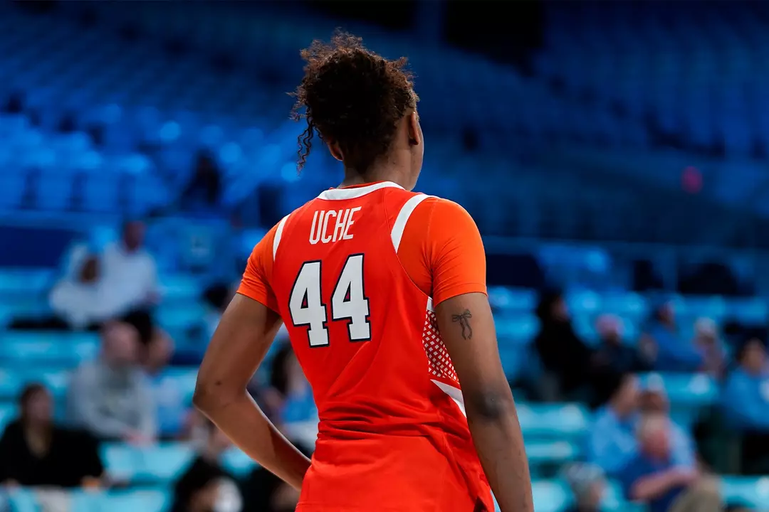 Uche Izoje in Carmichael Arena