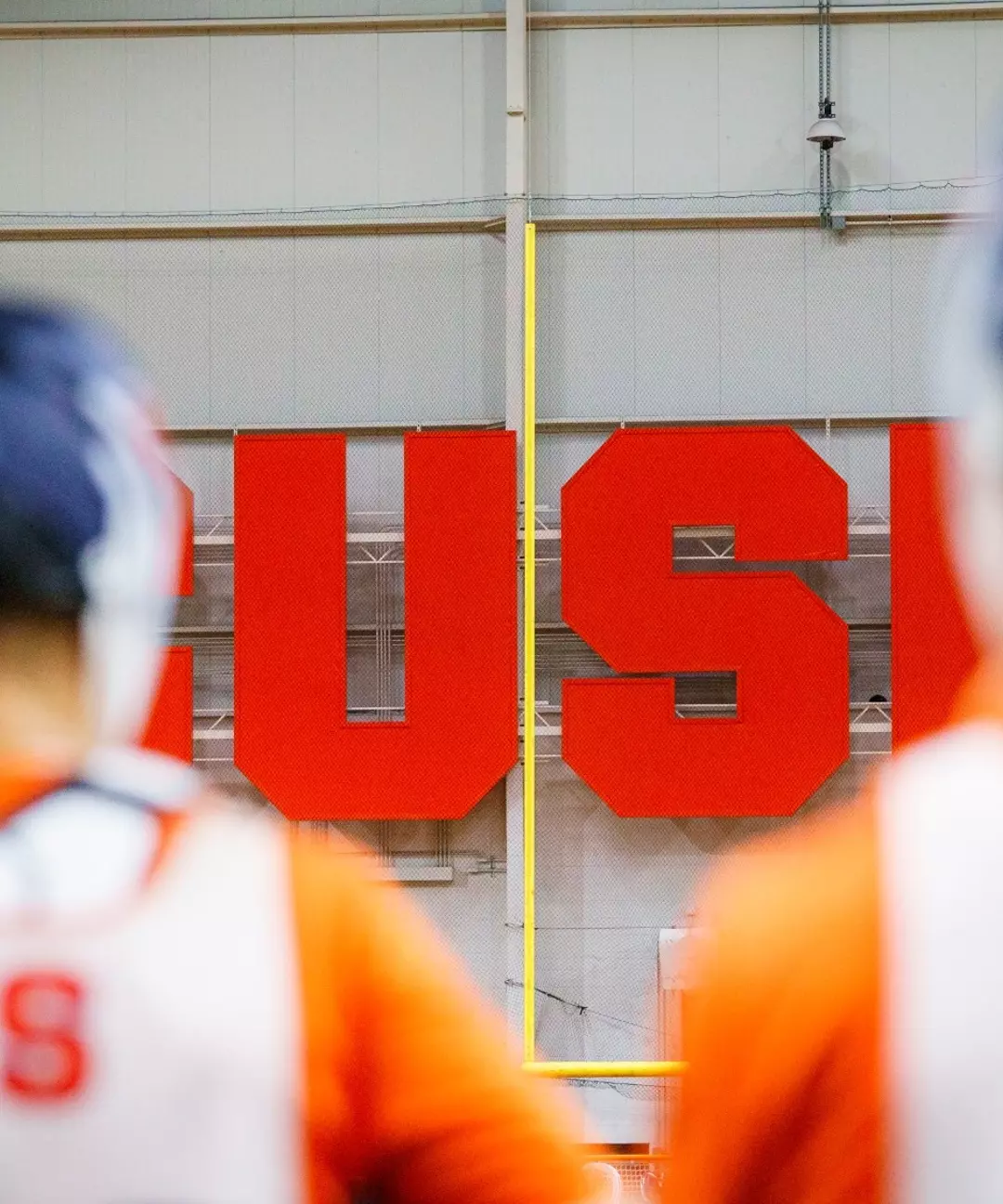 Syracuse signage at practice in Ensley