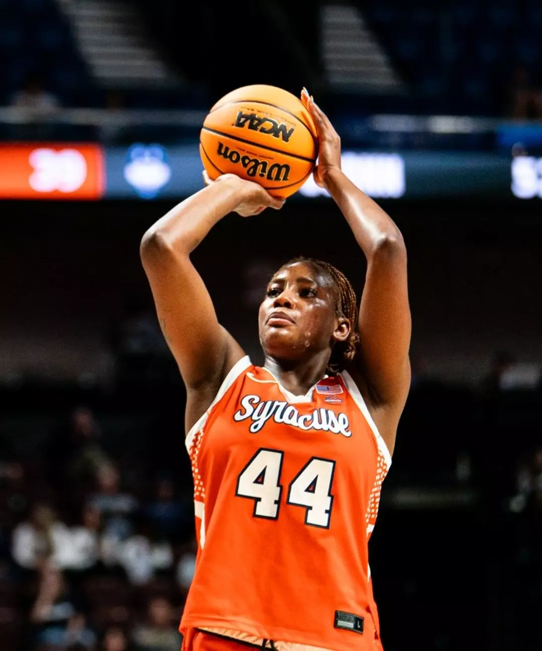 Uche Izoje vs UConn at Mohegan Sun Arena