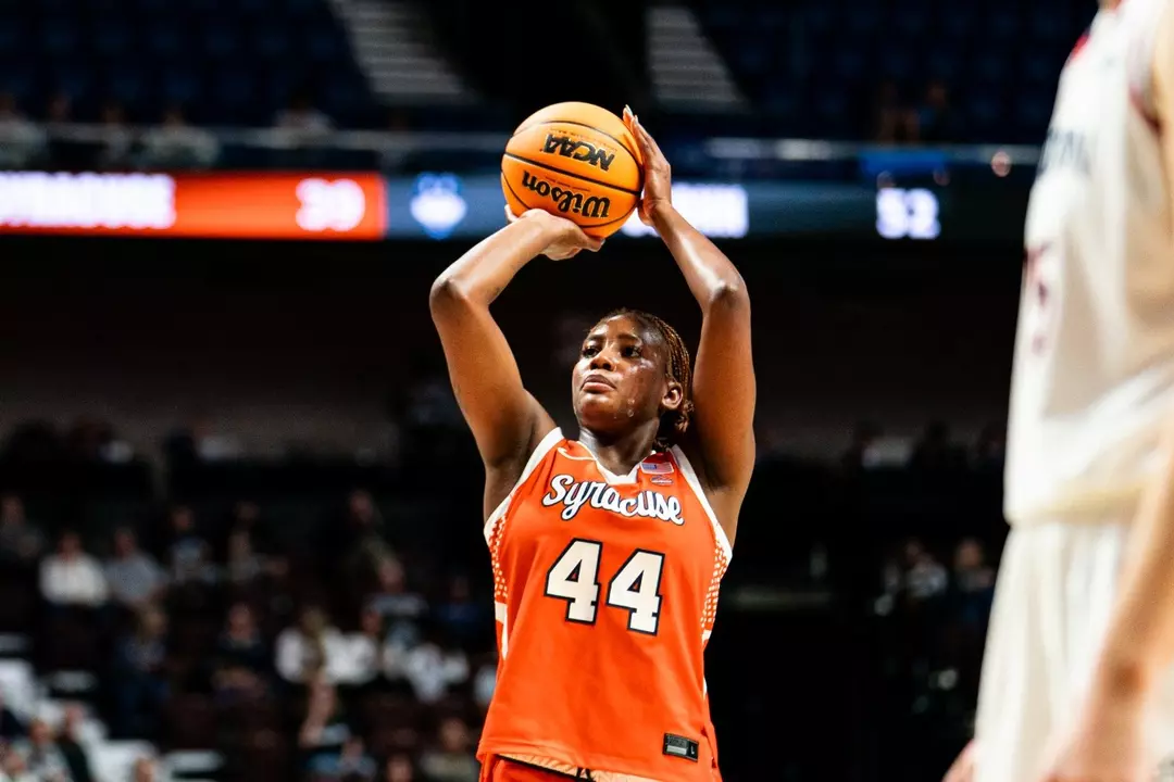 Uche Izoje vs UConn at Mohegan Sun Arena