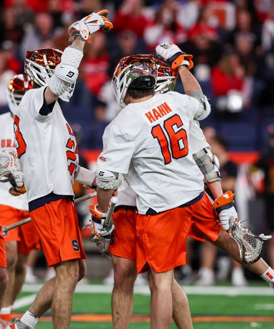 Syracuse men's lacrosse goal celebration vs Maryland