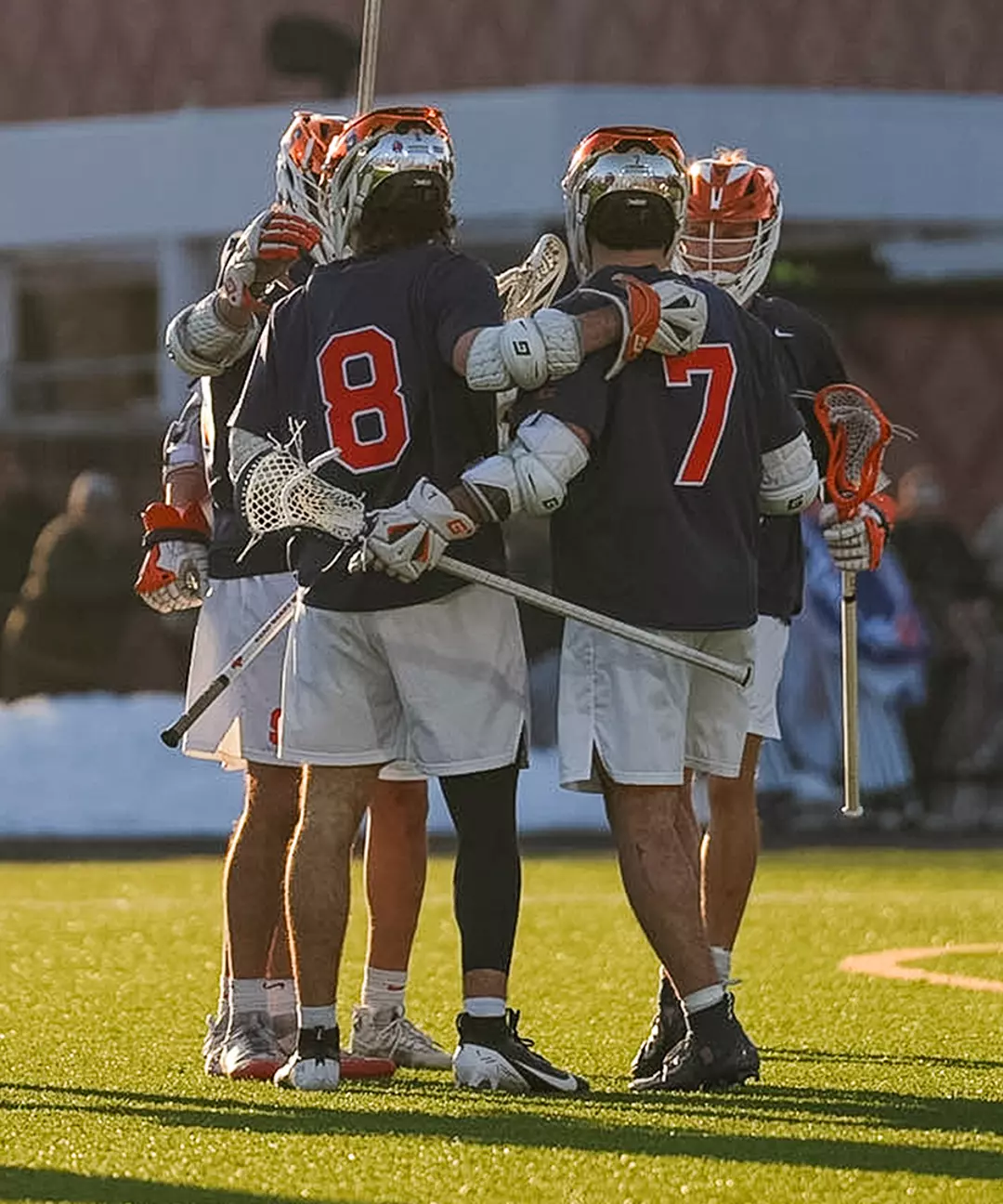 Syracuse huddle at Princeton