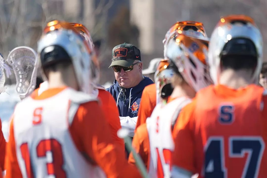 Syracuse men's lacrosse practice