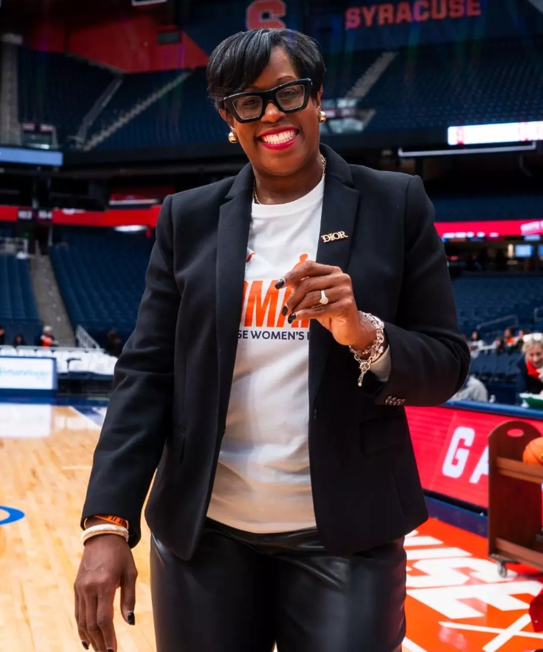 Natasha Adair during pregame vs. Louisville