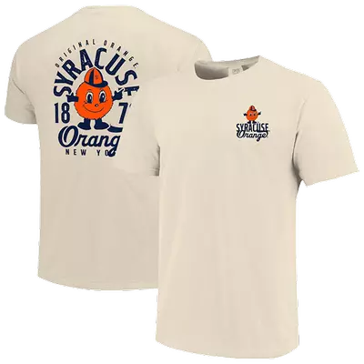 Men's Cream Syracuse Orange Comfort Colors Mascot Overlay T-Shirt promo image