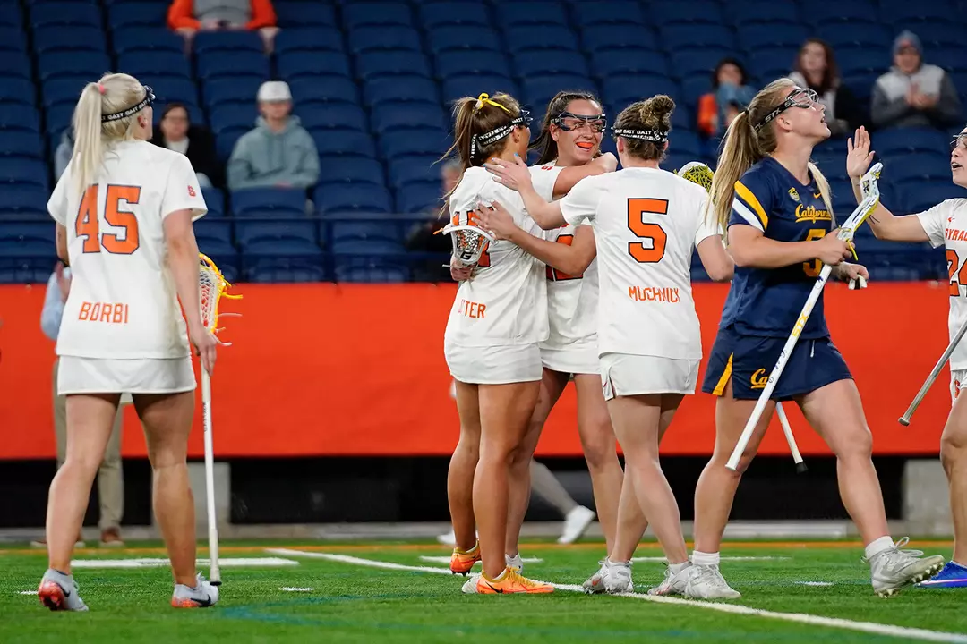 #15 'Cuse Tops California Behind 11 Different Goal Scorers Image