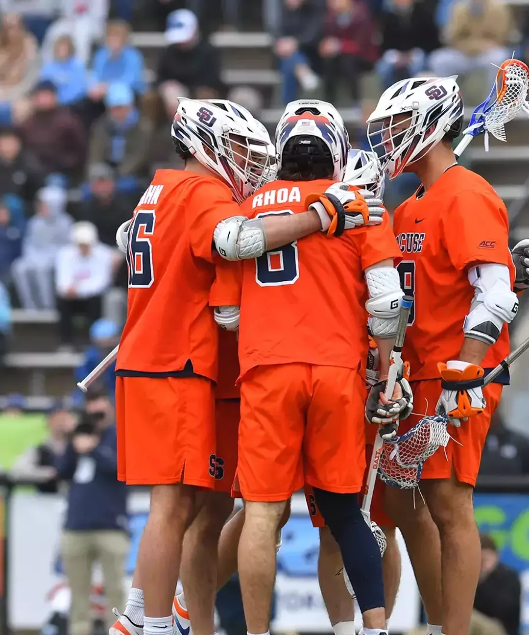 Men's Lacrosse celebration at Johns Hopkins