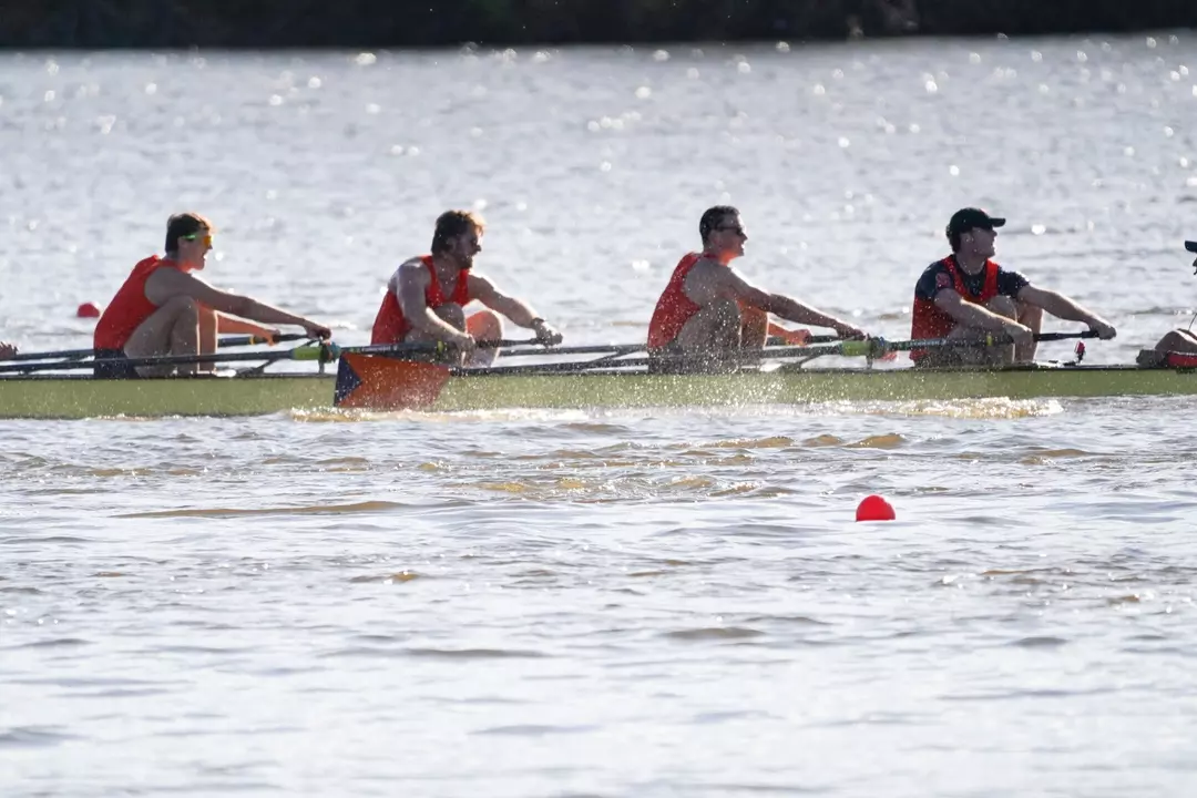 Men's Rowing racing at PRinceton