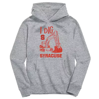 Toddler Vive La Fete Gray Syracuse Orange Excavator Pullover Hoodie promo image