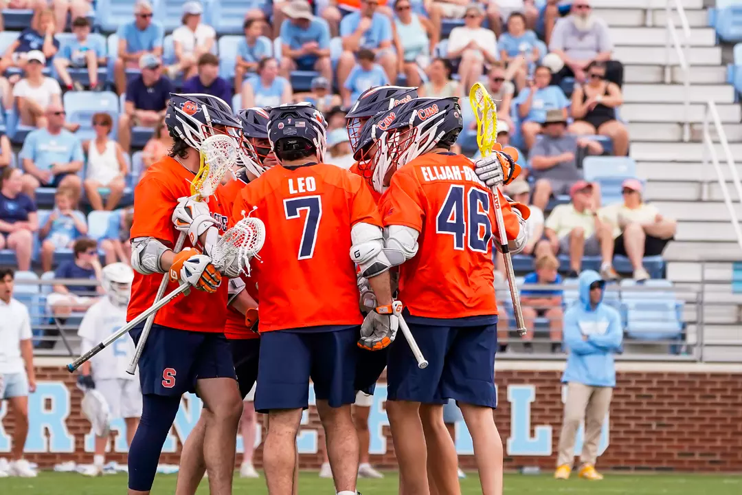 Huddle at #2 North Carolina