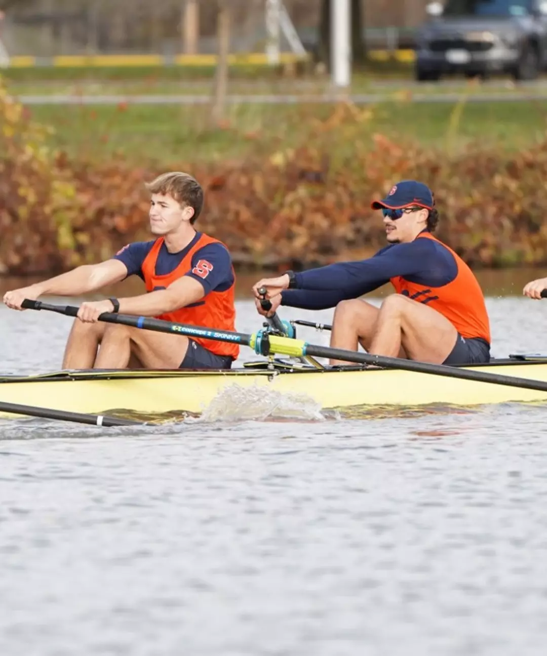 Syracuse Oarsmen racing at Cornell
